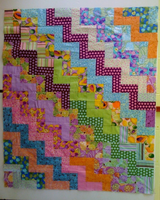 Wacky Rail Fence Quilt - Free Pattern - Handcrafting With Love